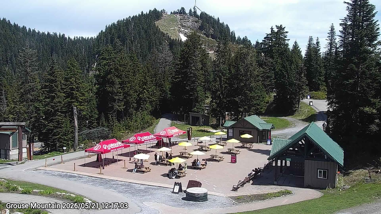 Webcam frame from Grouse Mountain at 2026/05/21 12:00