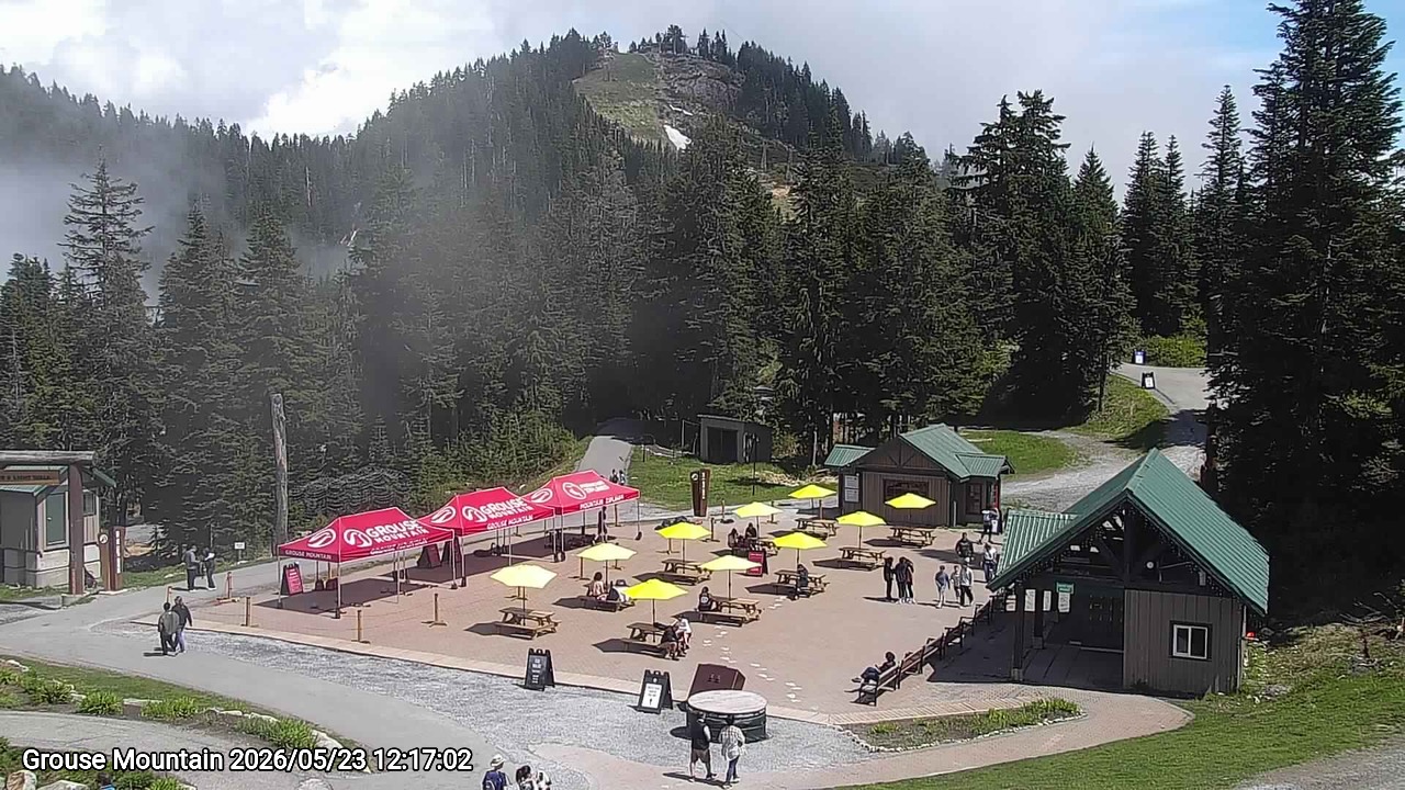 Webcam frame from Grouse Mountain at 2026/05/23 12:00