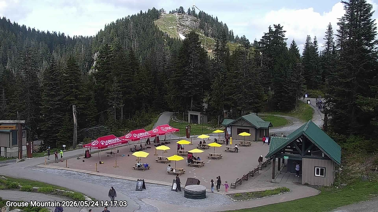 Webcam frame from Grouse Mountain on 2026/05/24