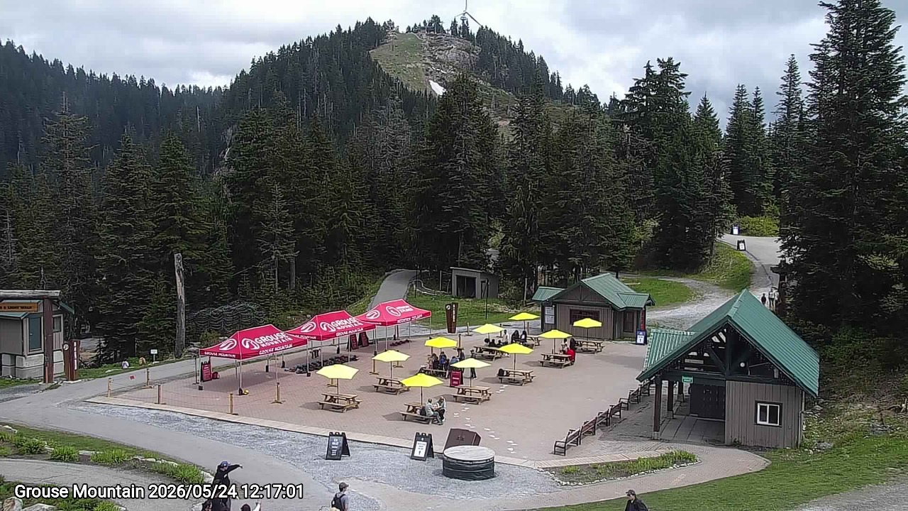 Webcam frame from Grouse Mountain at 2026/05/24 12:00