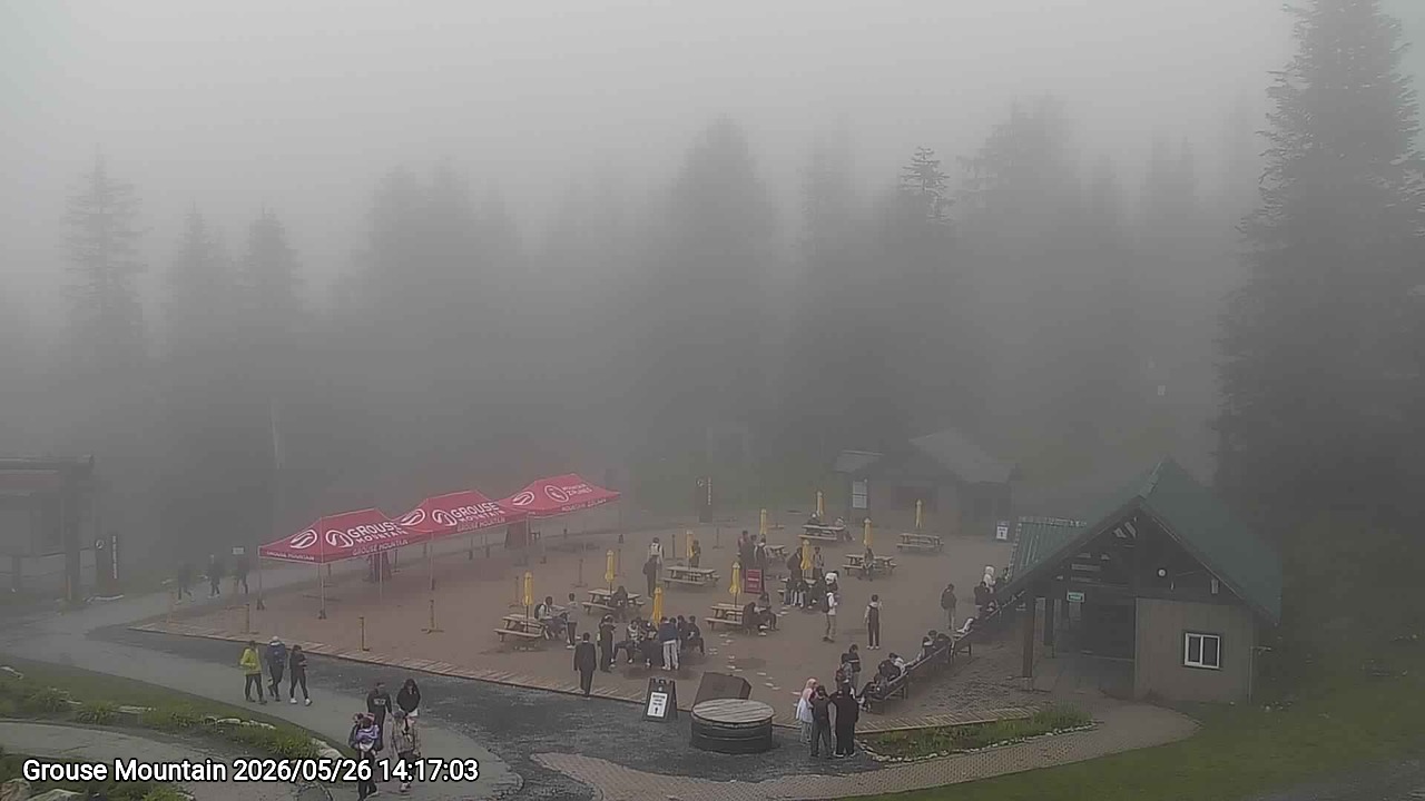 Webcam frame from Grouse Mountain on 2026/05/26