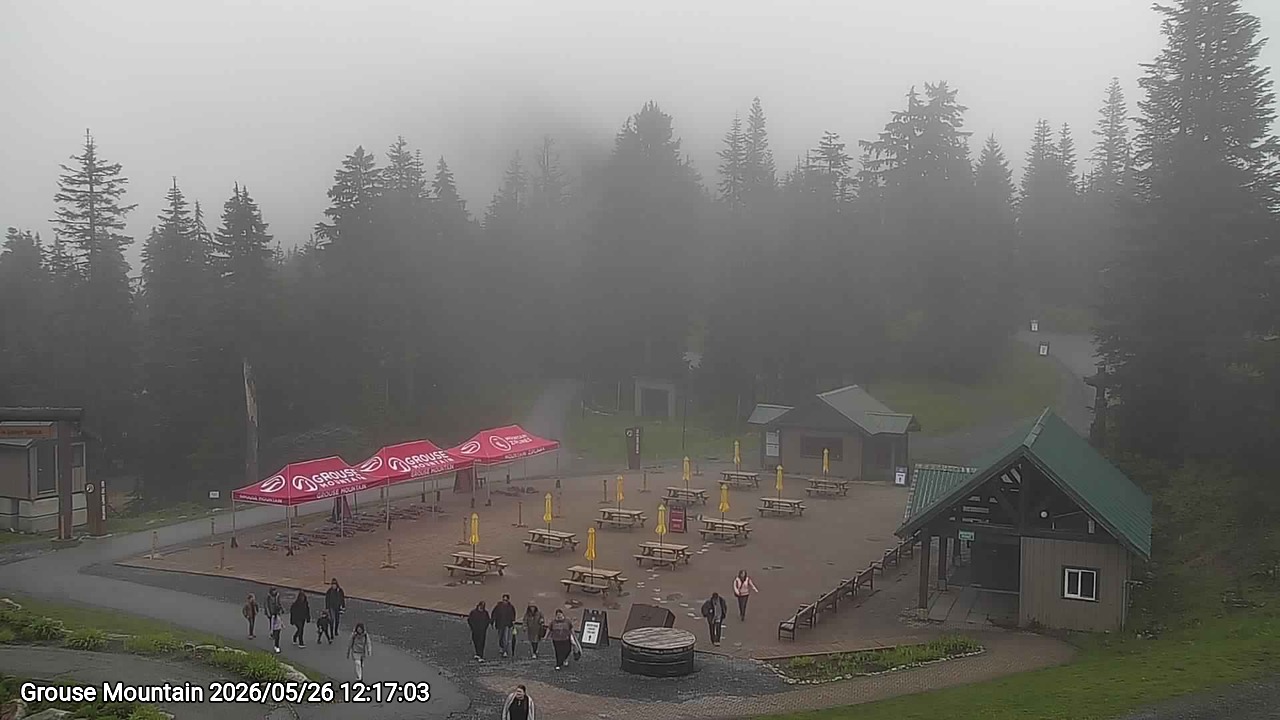 Webcam frame from Grouse Mountain at 2026/05/26 12:00