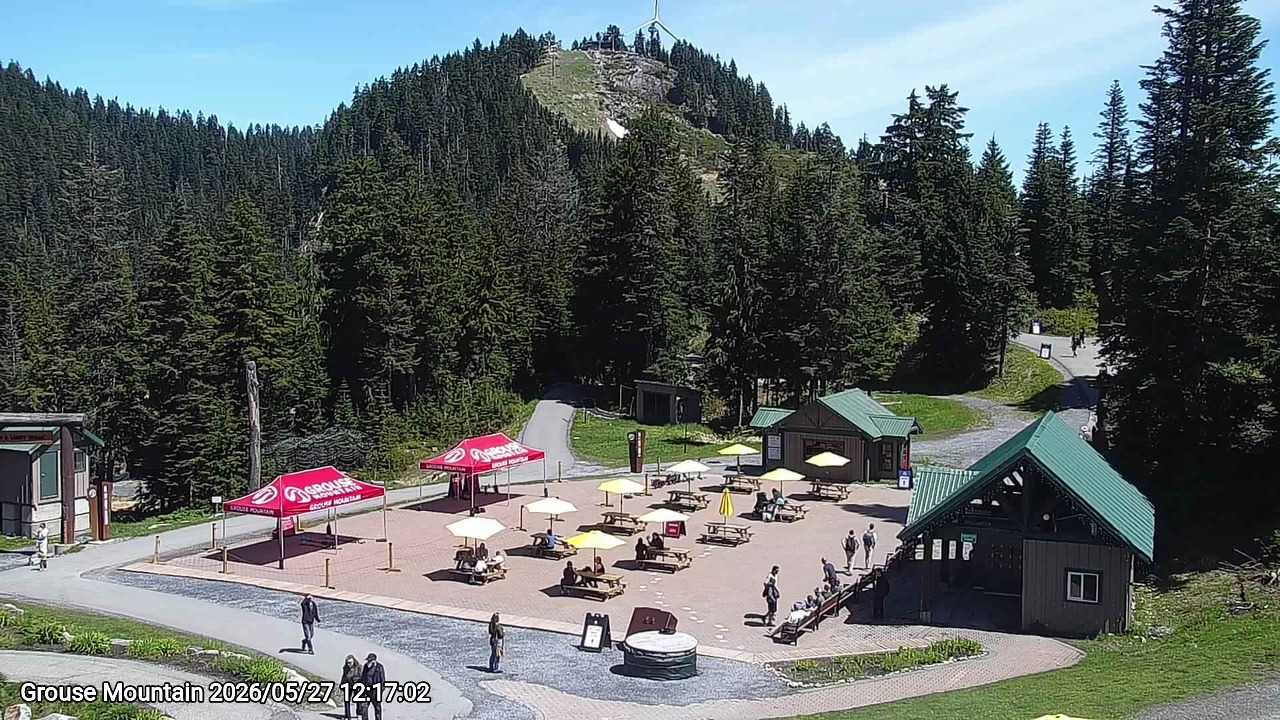 Webcam frame from Grouse Mountain at 2026/05/27 12:00