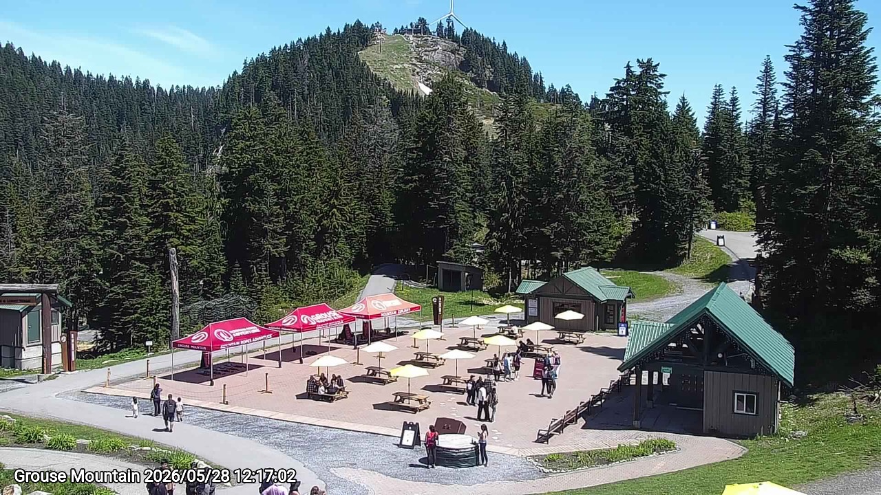 Webcam frame from Grouse Mountain at 2026/05/28 12:00