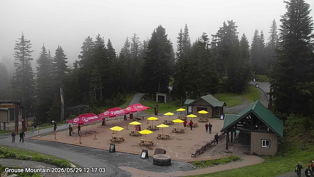 Webcam frame from Grouse Mountain at 2026/05/29 12:00