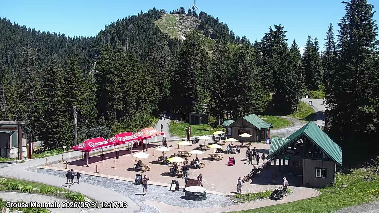 Webcam frame from Grouse Mountain at 2026/05/31 12:00