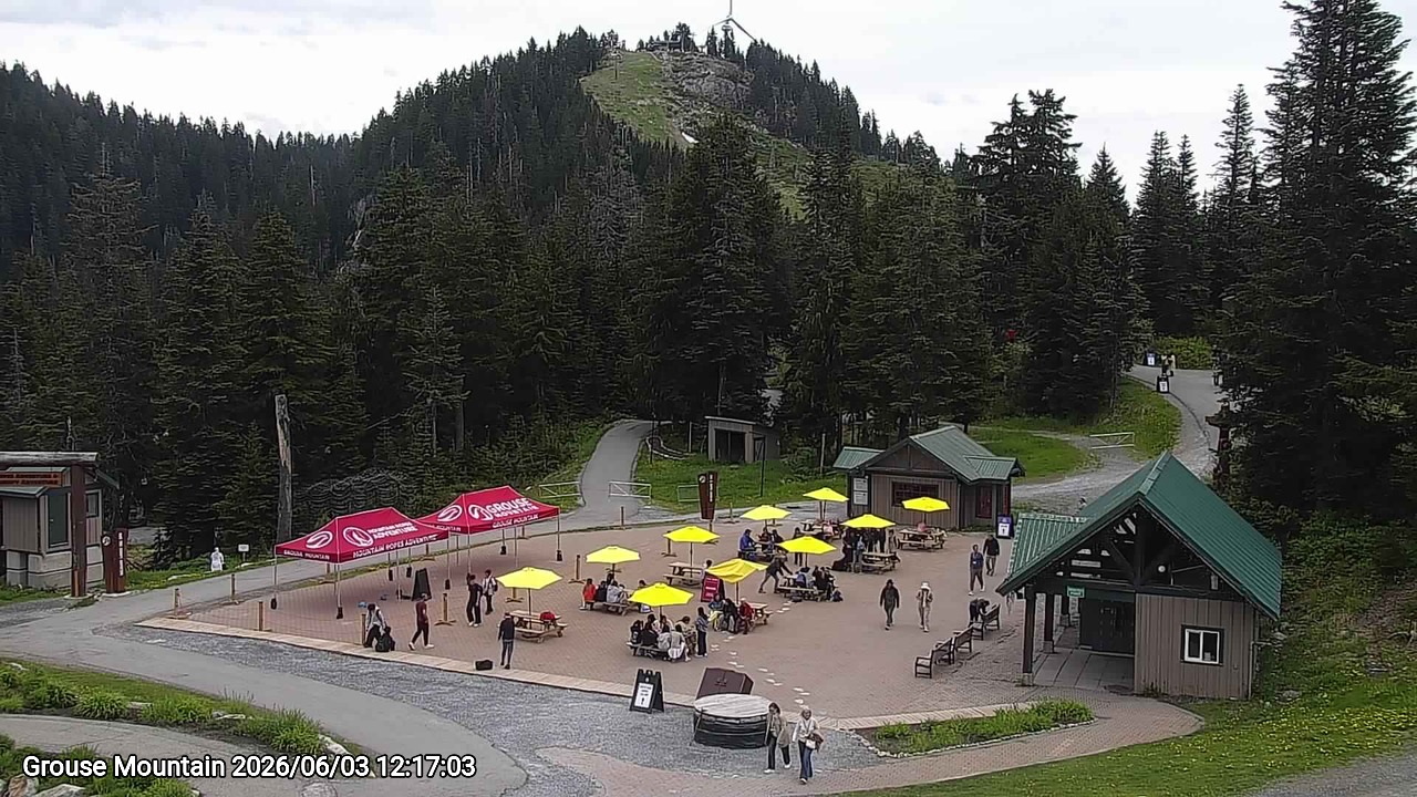Webcam frame from Grouse Mountain at 2026/06/03 12:00