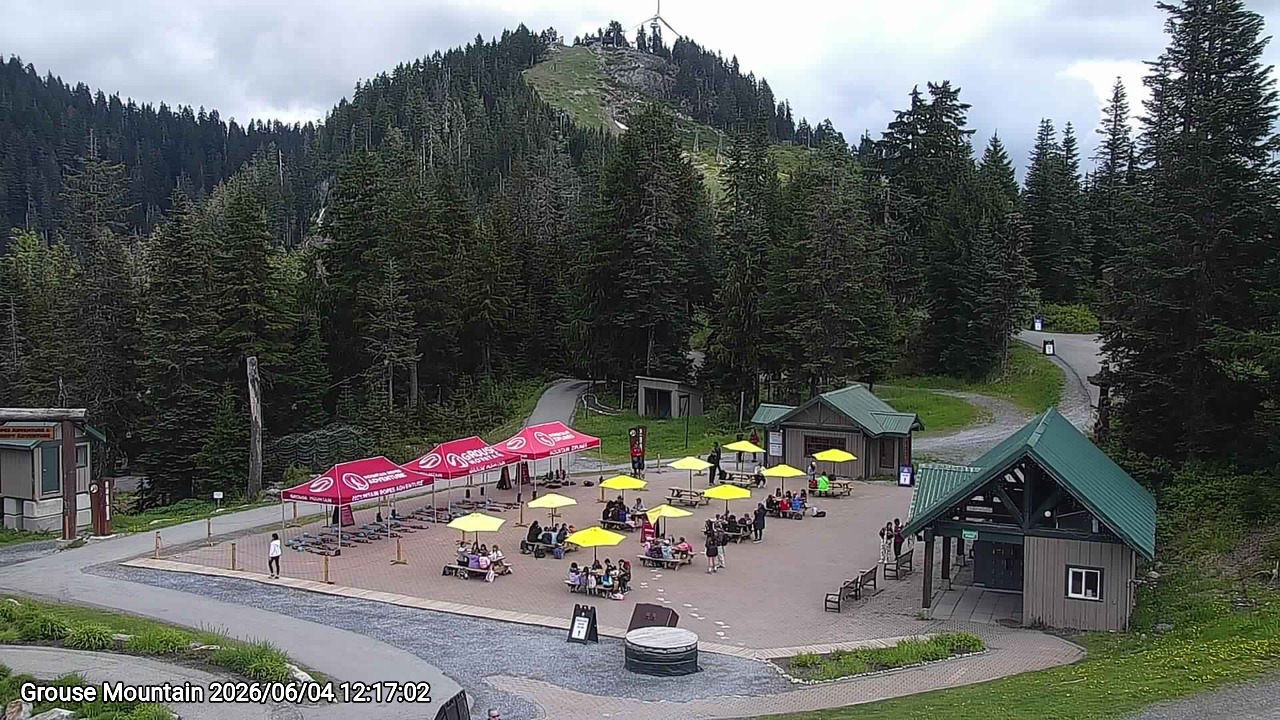 Webcam frame from Grouse Mountain at 2026/06/04 12:00