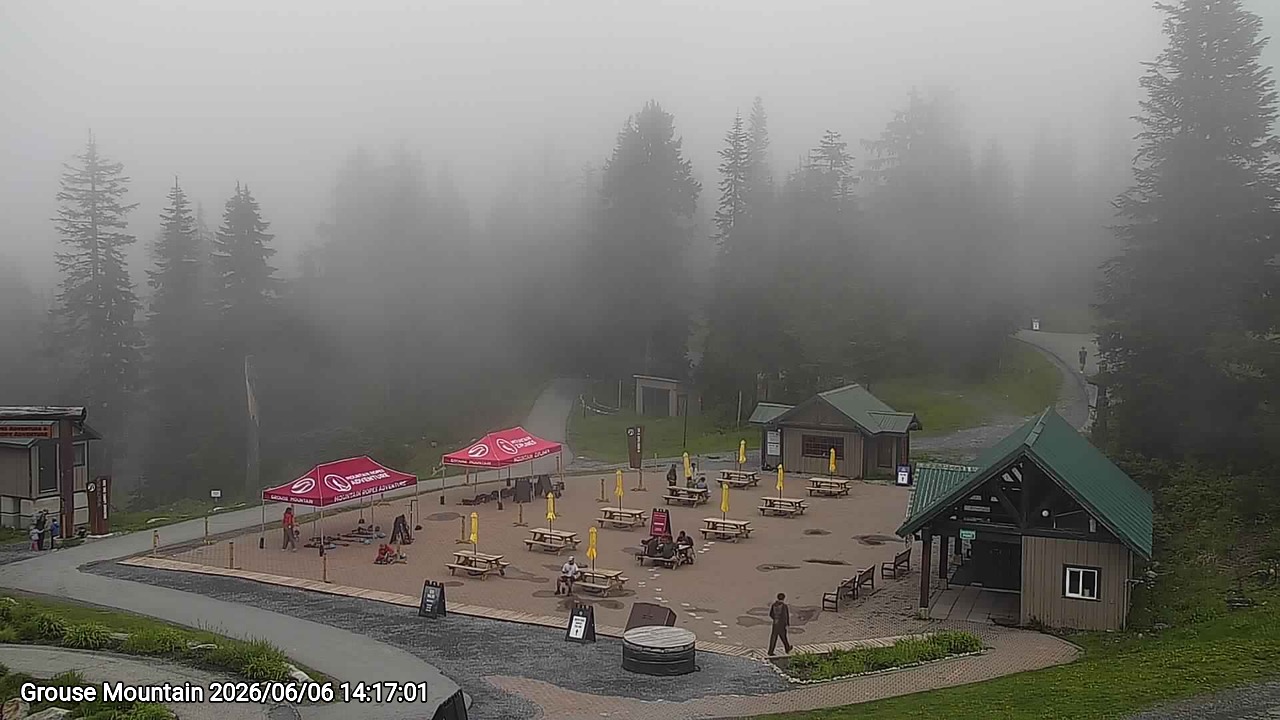 Webcam frame from Grouse Mountain on 2026/06/06