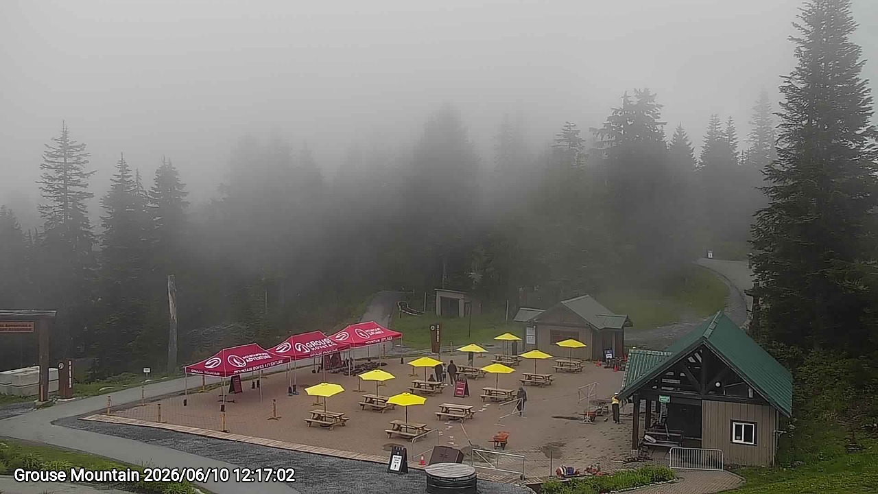 Webcam frame from Grouse Mountain at 2026/06/10 12:00