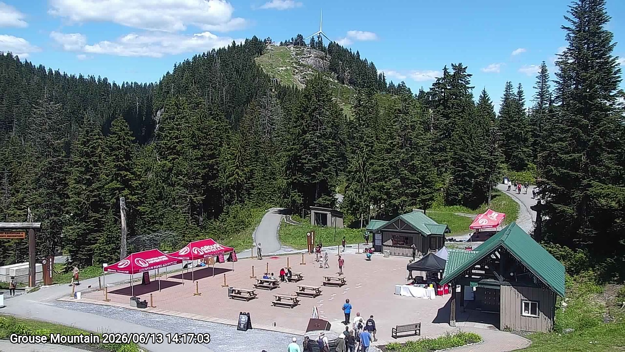Webcam frame from Grouse Mountain on 2026/06/13