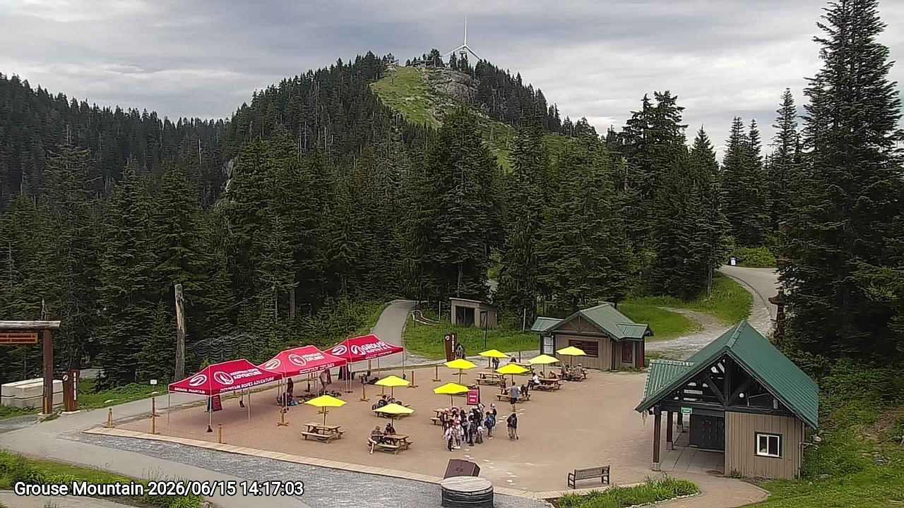 Webcam frame from Grouse Mountain on 2026/06/15
