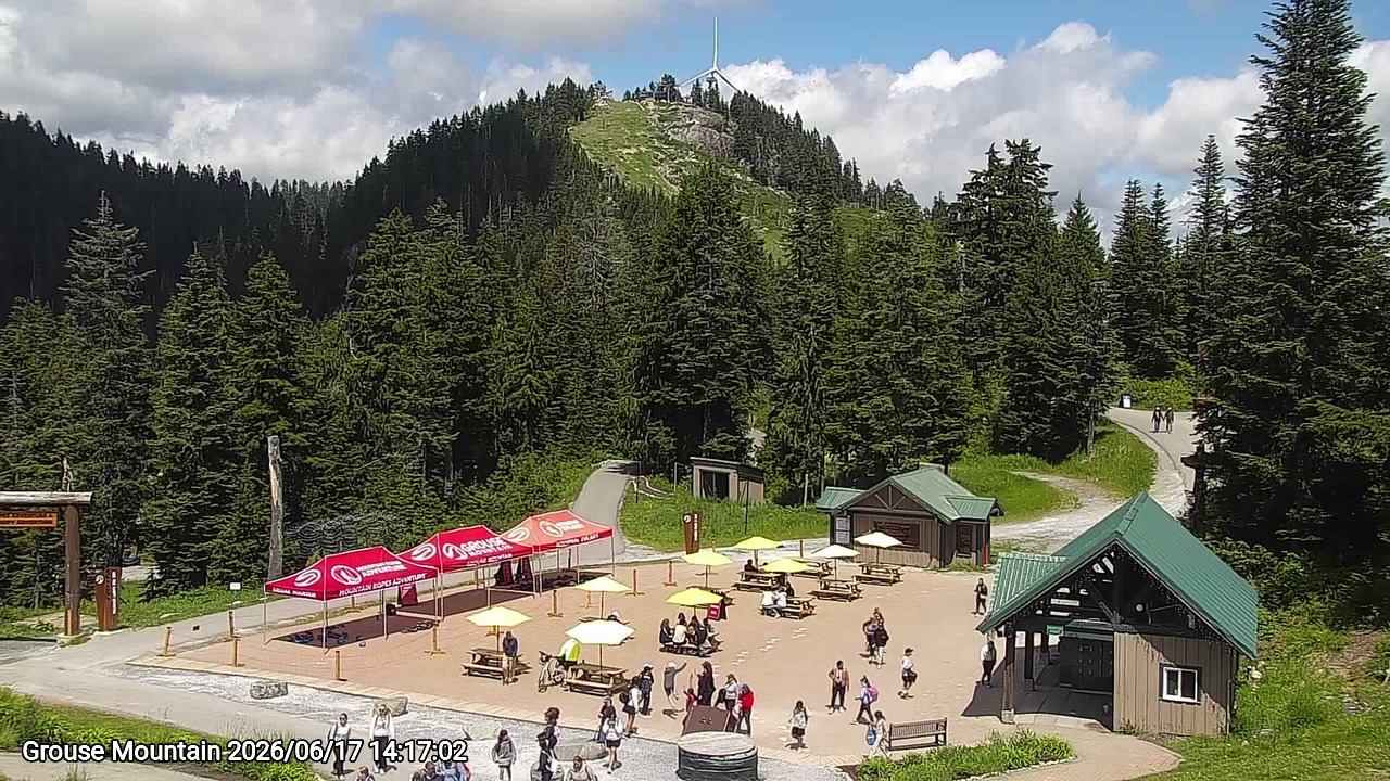 Webcam frame from Grouse Mountain on 2026/06/17