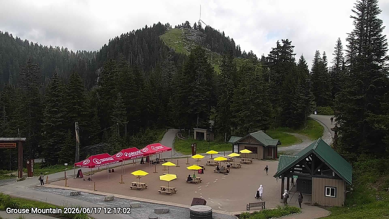 Webcam frame from Grouse Mountain at 2026/06/17 12:00