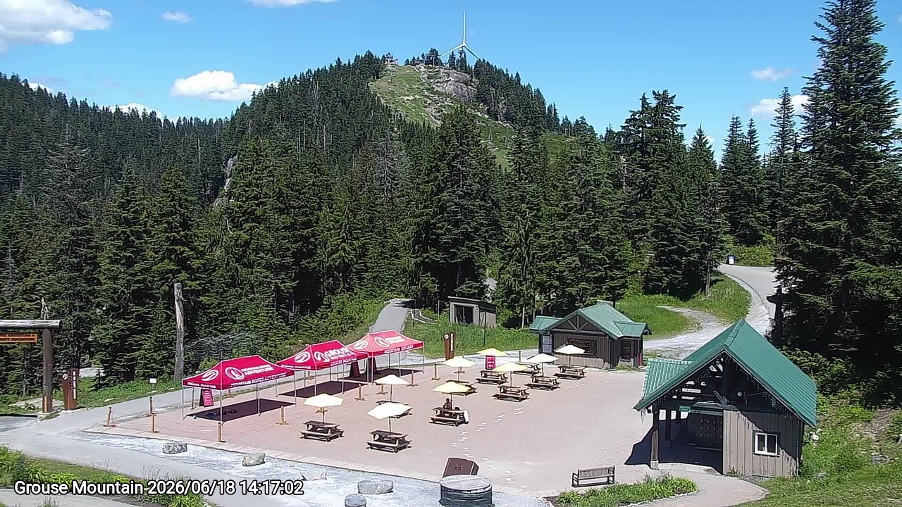 Webcam frame from Grouse Mountain on 2026/06/18