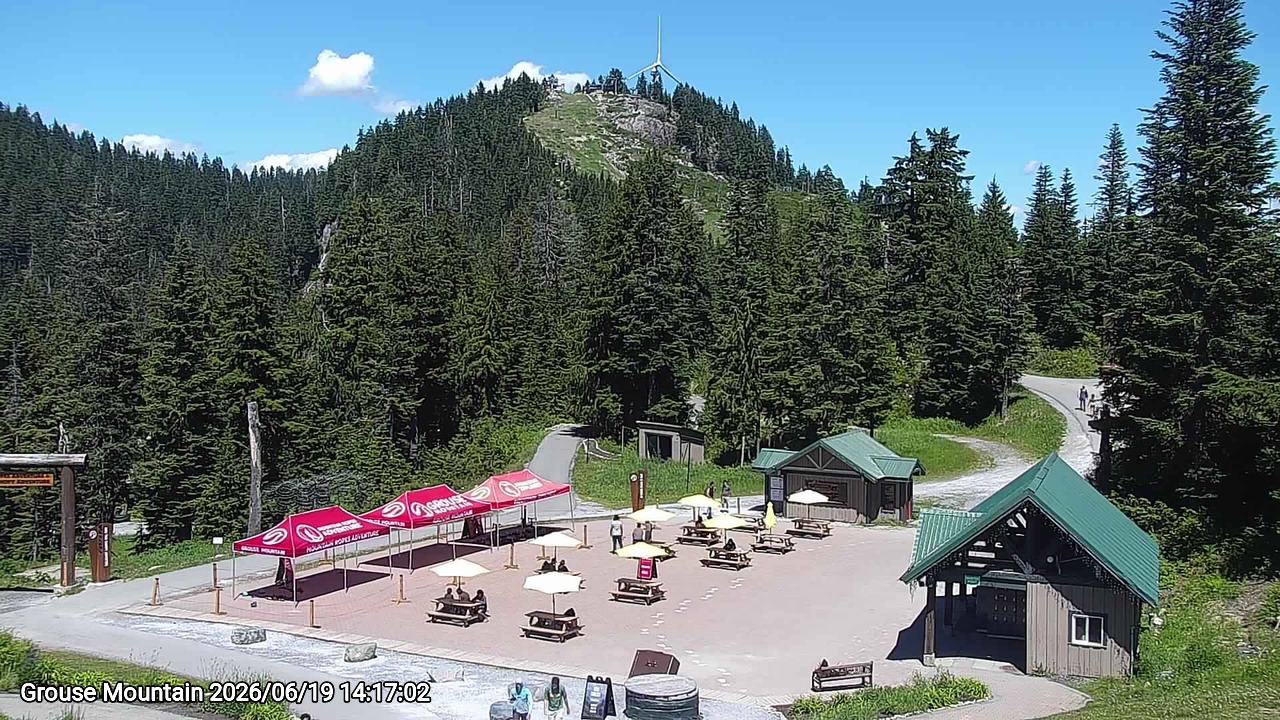 Webcam frame from Grouse Mountain on 2026/06/19
