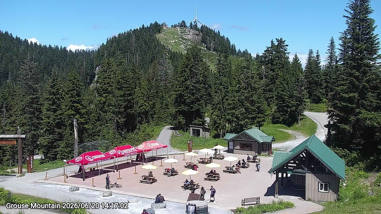 Webcam frame from Grouse Mountain on 2026/06/20