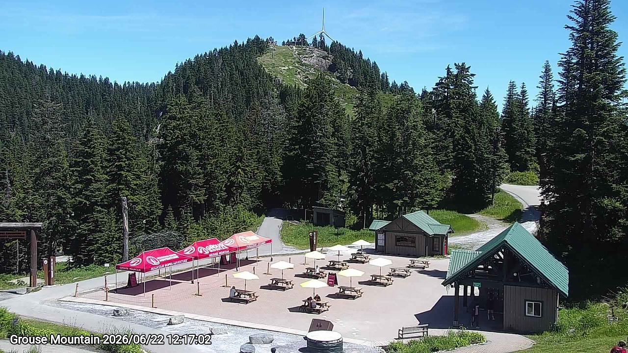 Webcam frame from Grouse Mountain at 2026/06/22 12:00