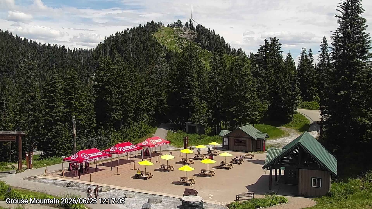 Webcam frame from Grouse Mountain at 2026/06/23 12:00