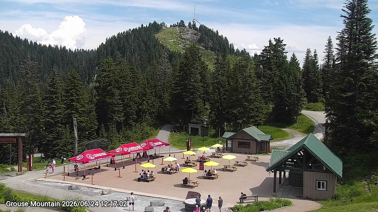 Webcam frame from Grouse Mountain at 2026/06/24 12:00