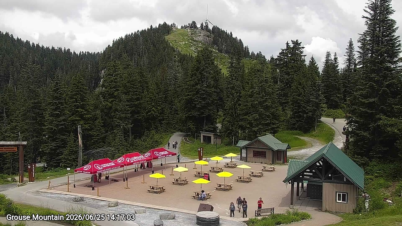 Webcam frame from Grouse Mountain on 2026/06/25