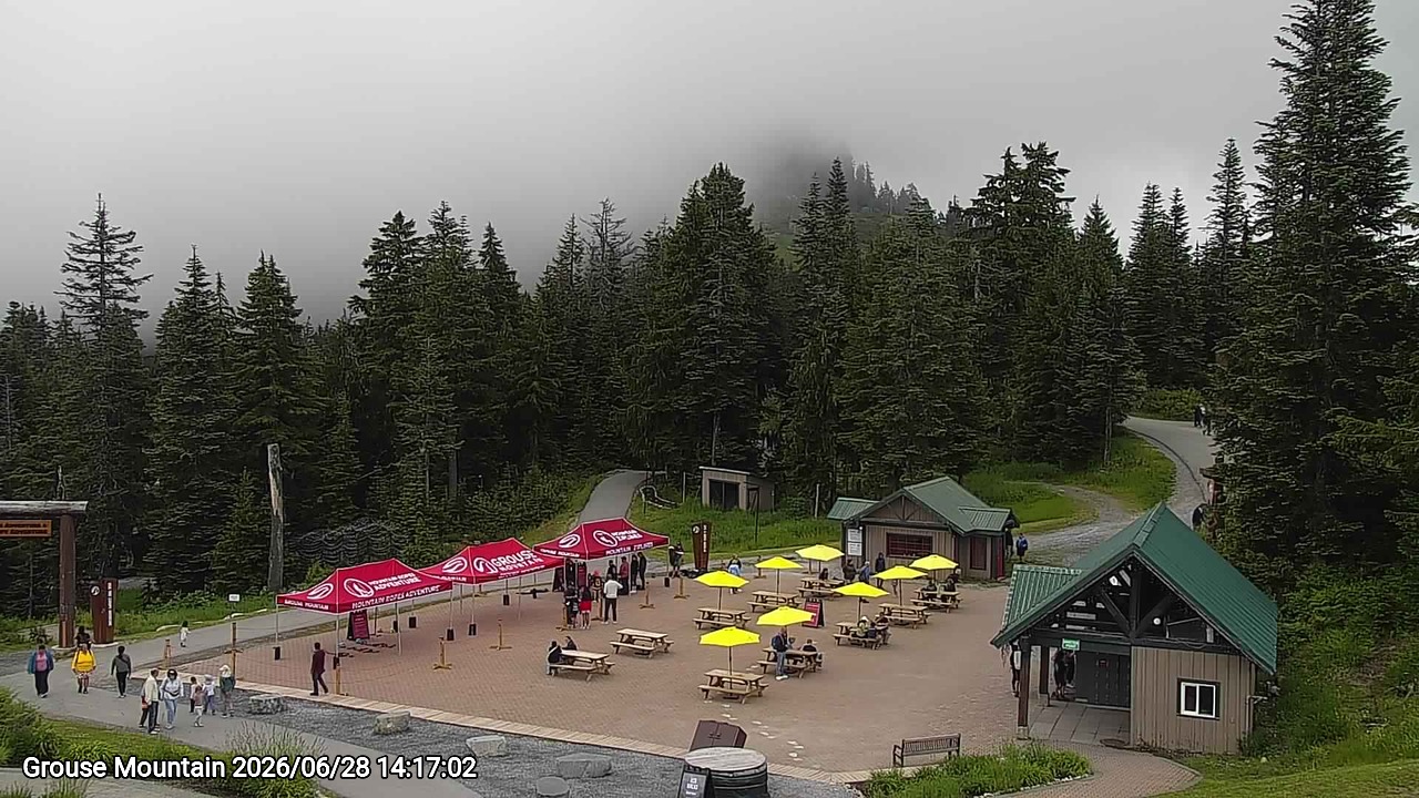 Webcam frame from Grouse Mountain on 2026/06/28