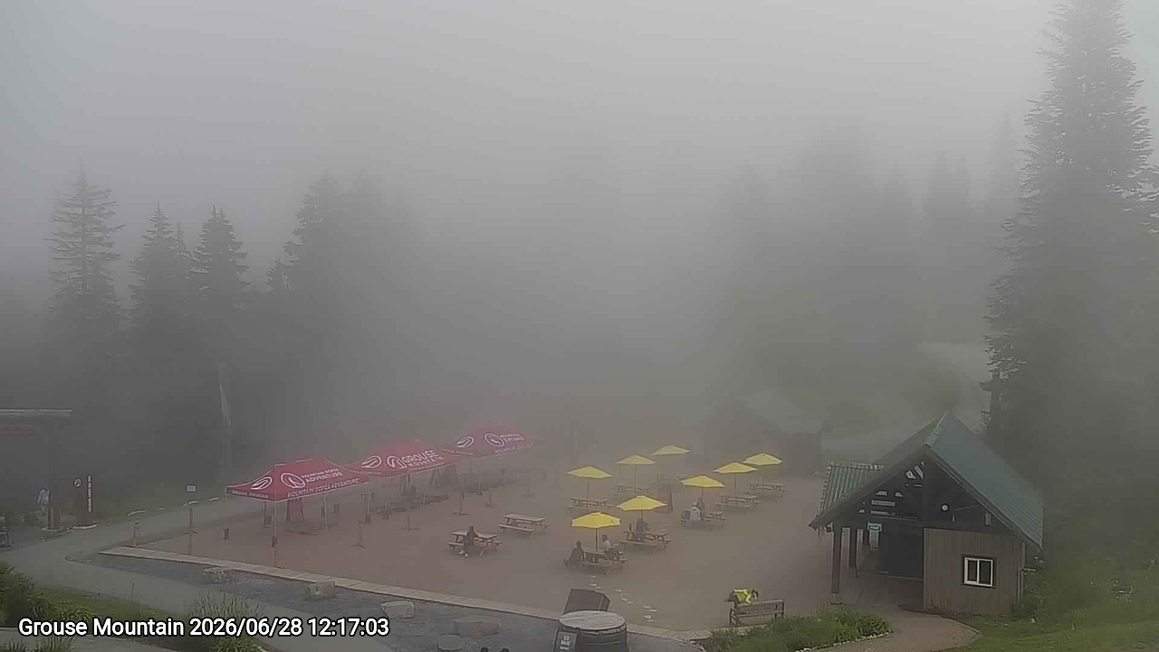 Webcam frame from Grouse Mountain at 2026/06/28 12:00