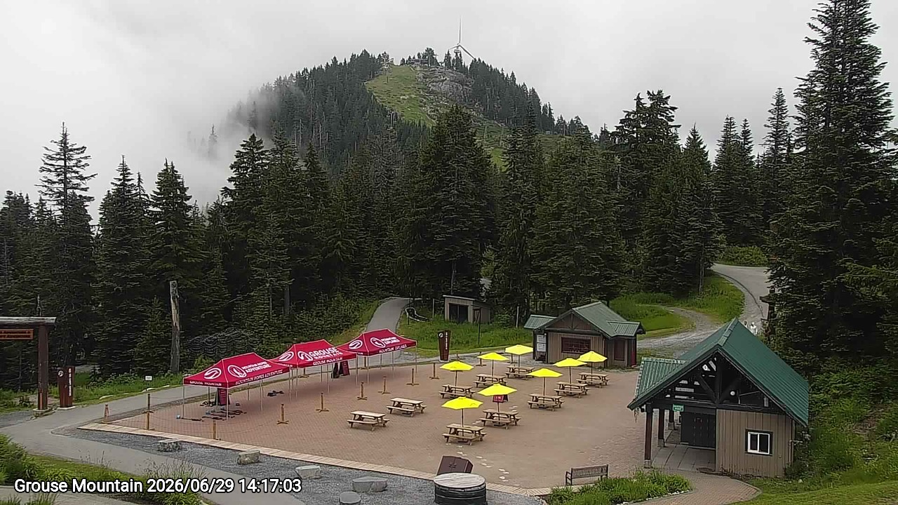Webcam frame from Grouse Mountain on 2026/06/29