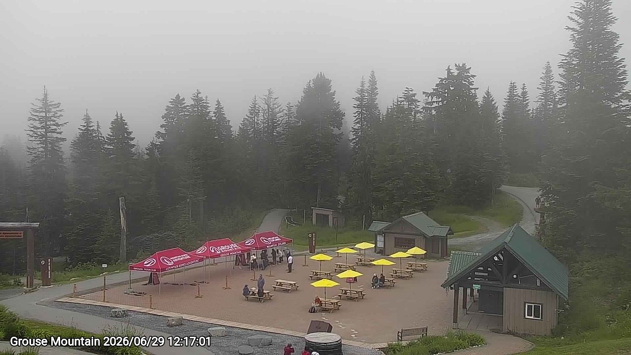 Webcam frame from Grouse Mountain at 2026/06/29 12:00