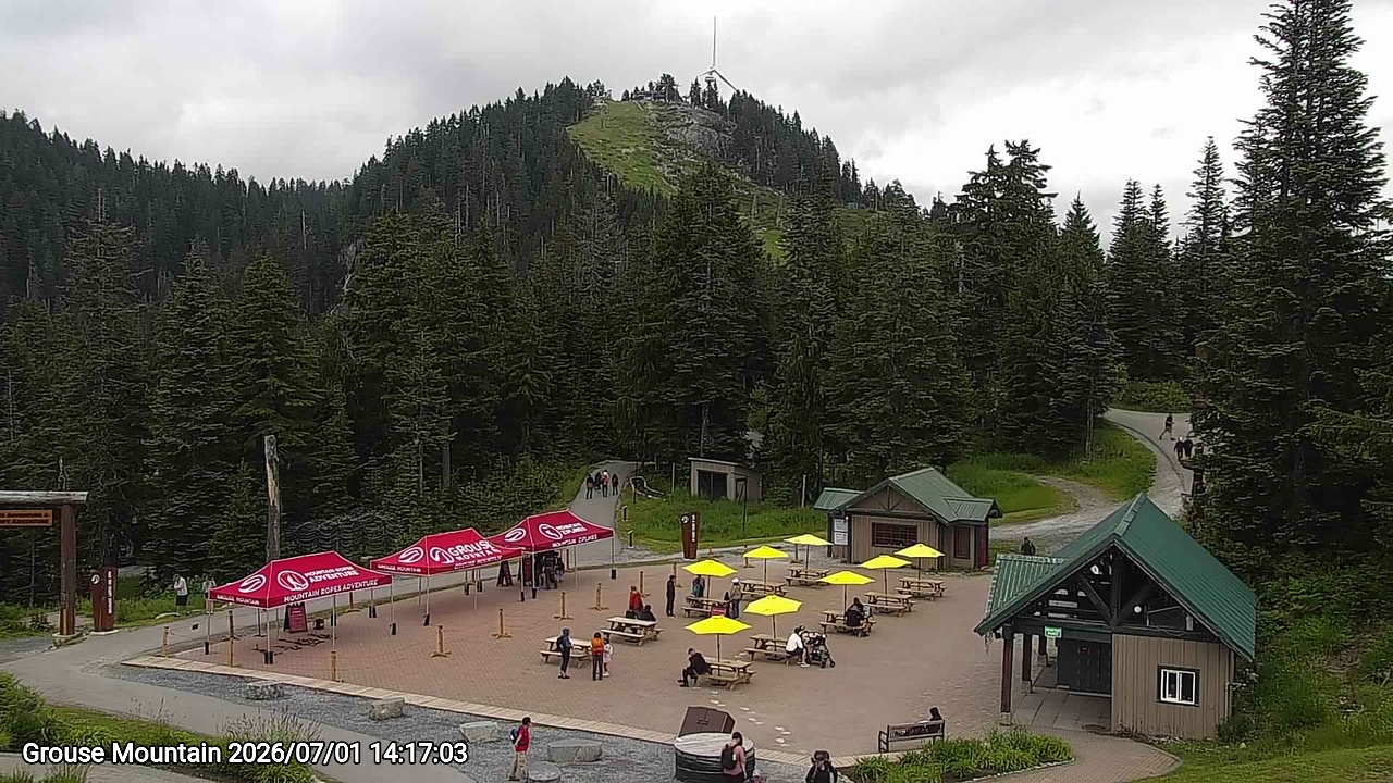 Webcam frame from Grouse Mountain on 2026/07/01