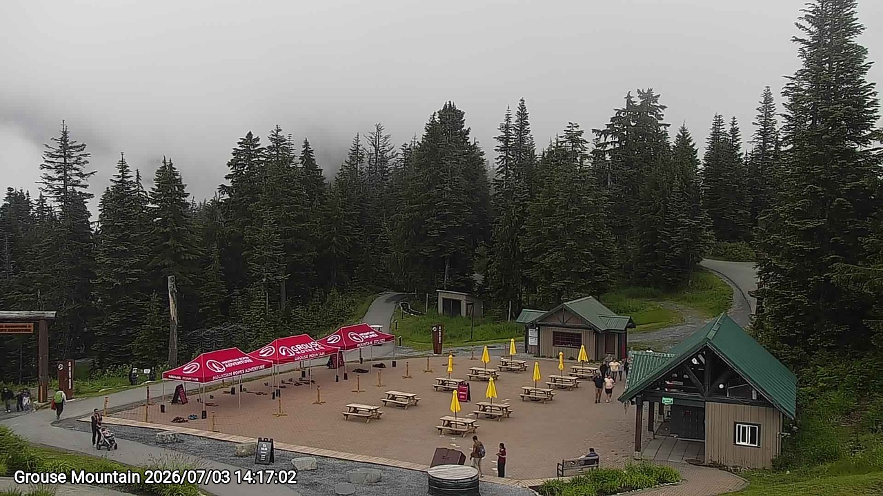 Webcam frame from Grouse Mountain on 2026/07/03