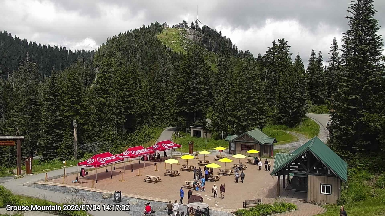 Webcam frame from Grouse Mountain on 2026/07/04