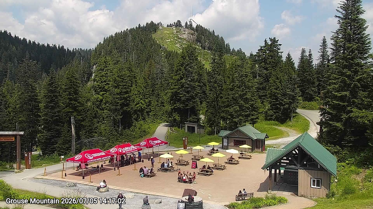 Webcam frame from Grouse Mountain on 2026/07/05