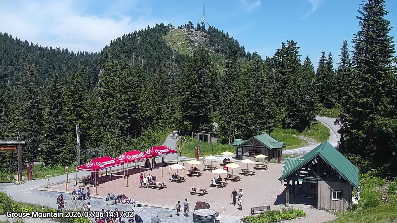 Webcam frame from Grouse Mountain on 2026/07/06