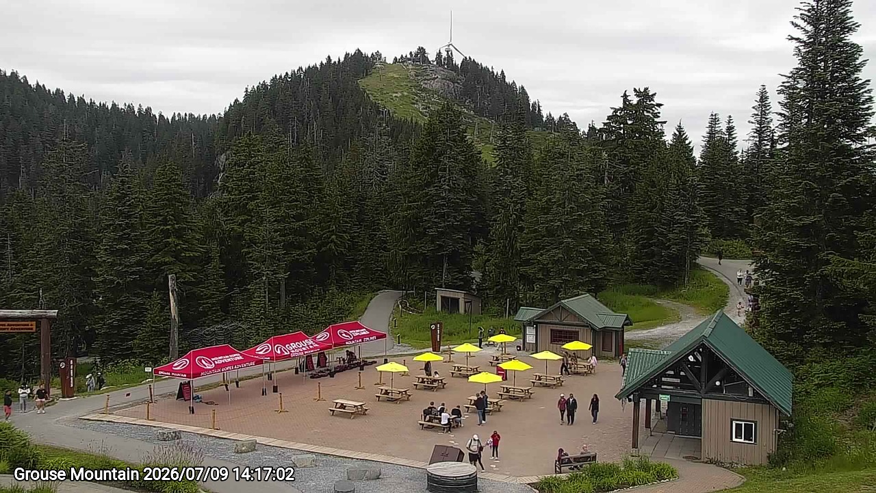 Webcam frame from Grouse Mountain on 2026/07/09