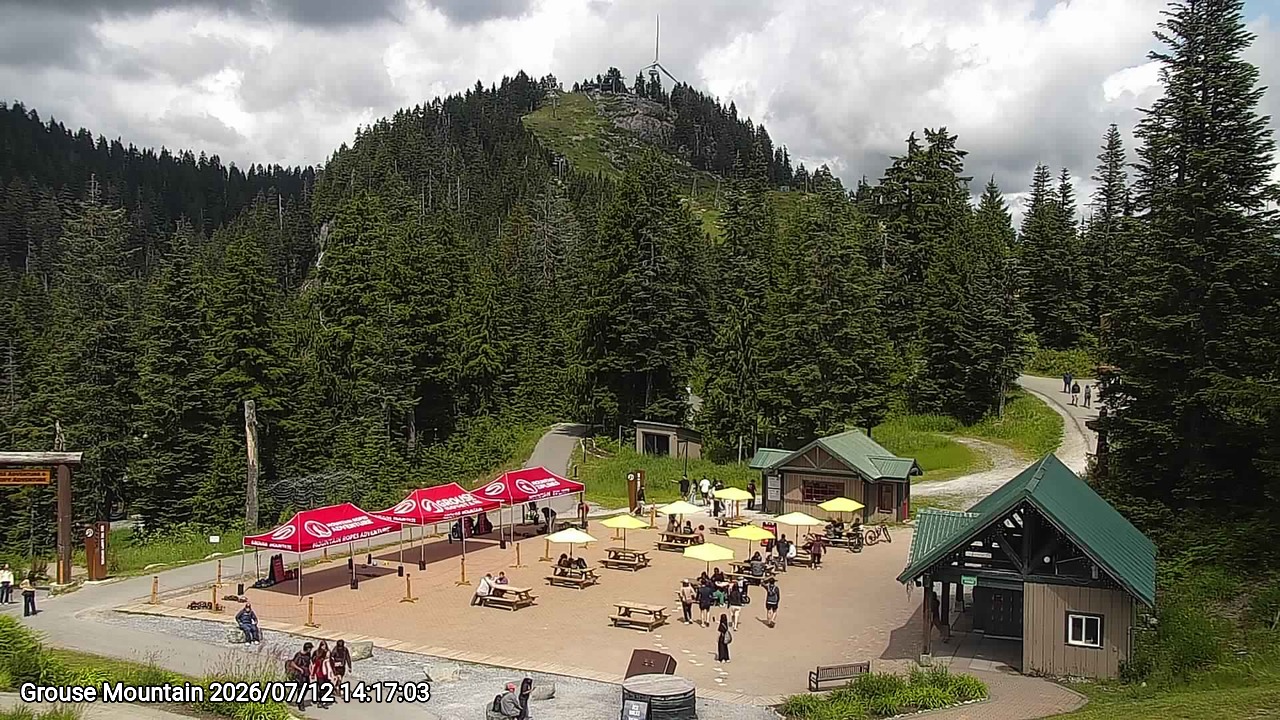 Webcam frame from Grouse Mountain on 2026/07/12