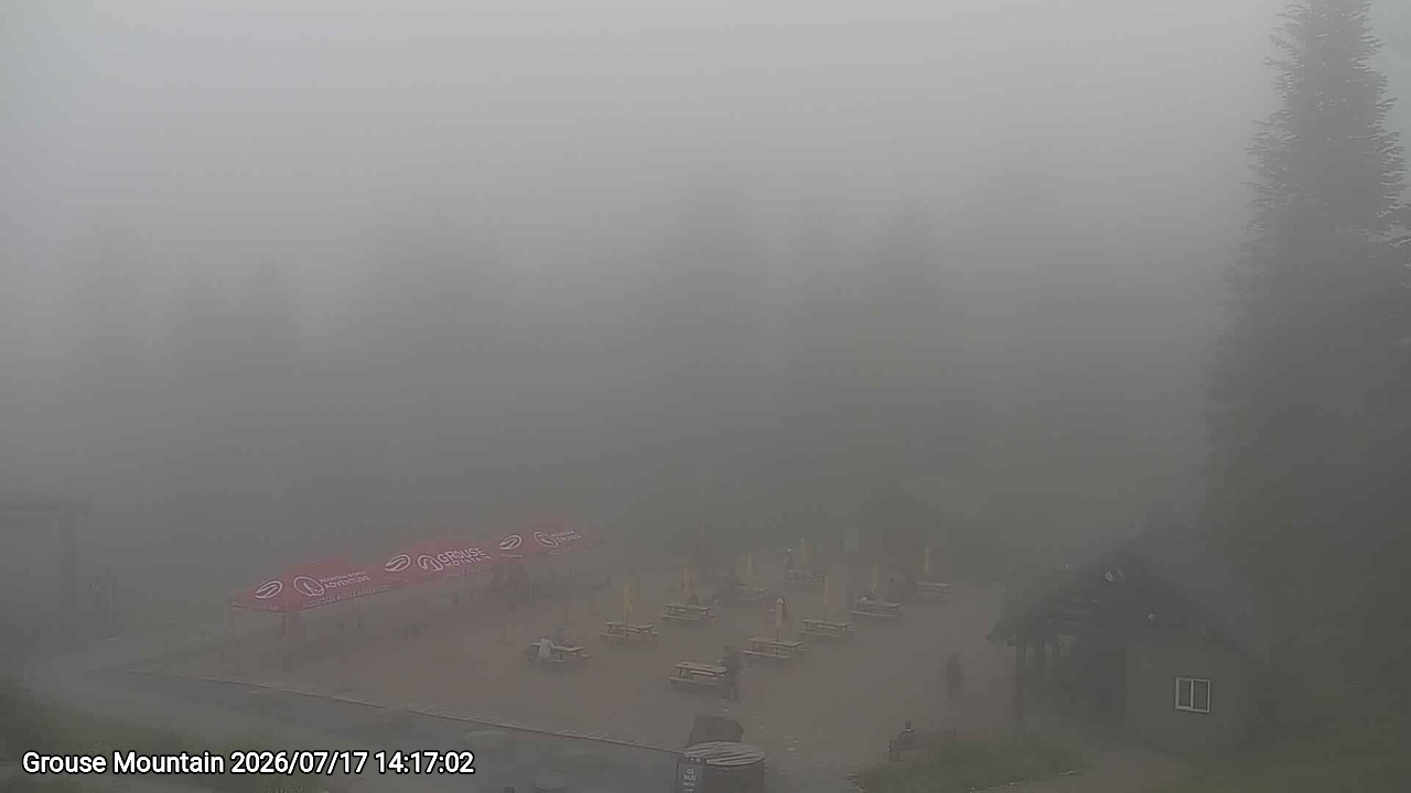 Webcam frame from Grouse Mountain on 2026/07/17