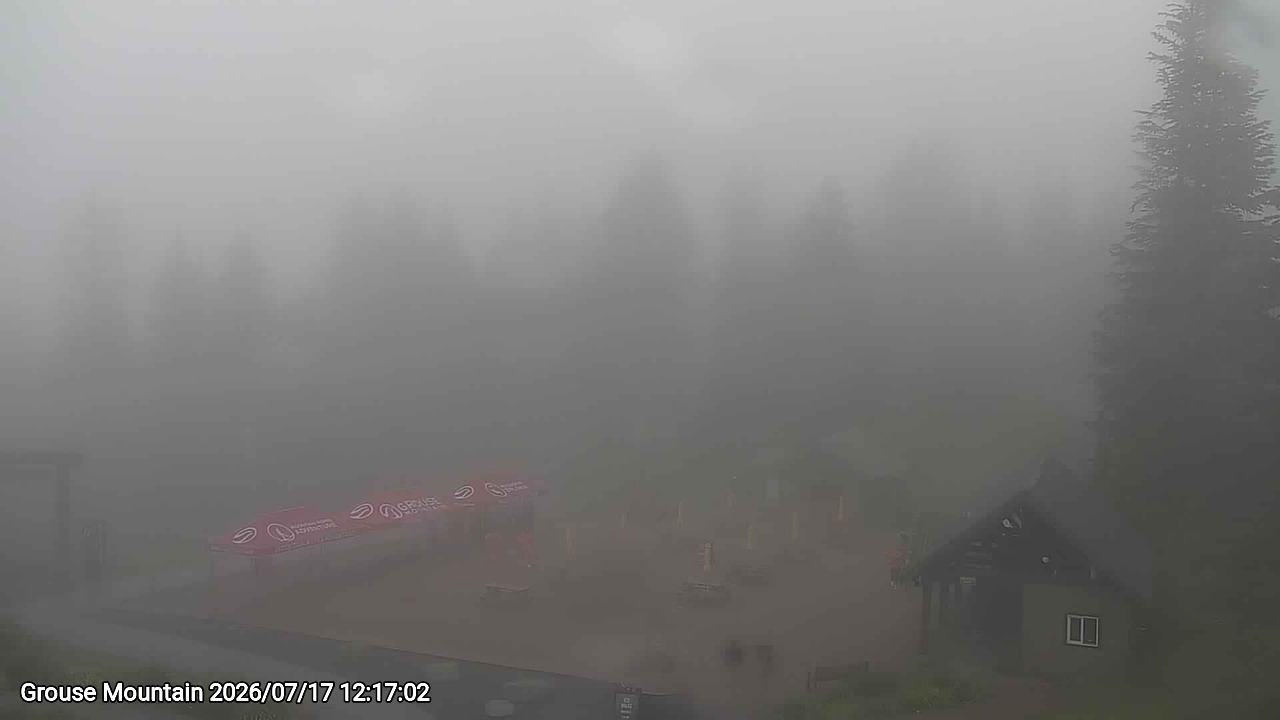 Webcam frame from Grouse Mountain at 2026/07/17 12:00