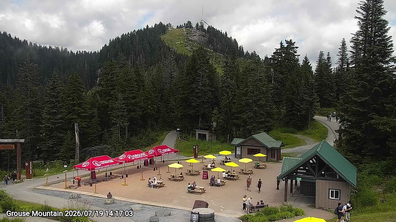 Webcam frame from Grouse Mountain on 2026/07/19