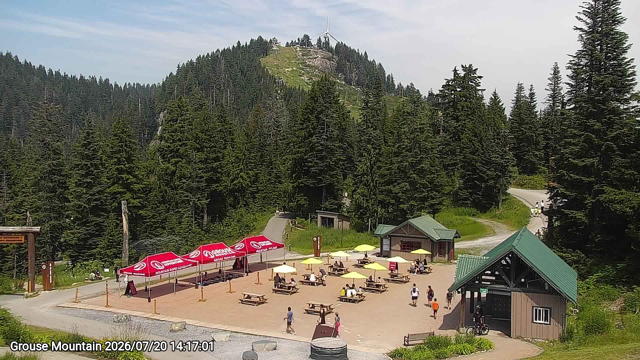 Webcam frame from Grouse Mountain on 2026/07/20