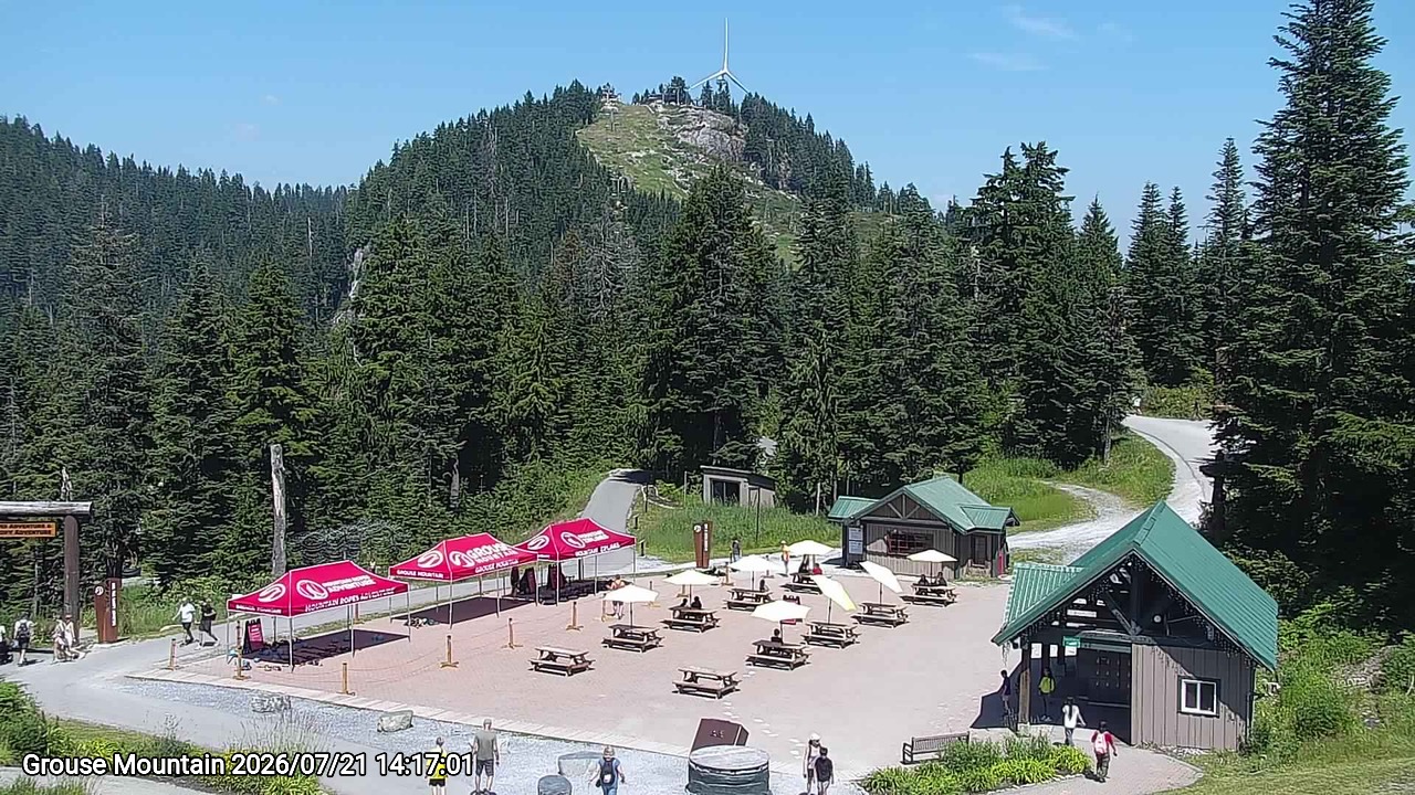 Webcam frame from Grouse Mountain on 2026/07/21