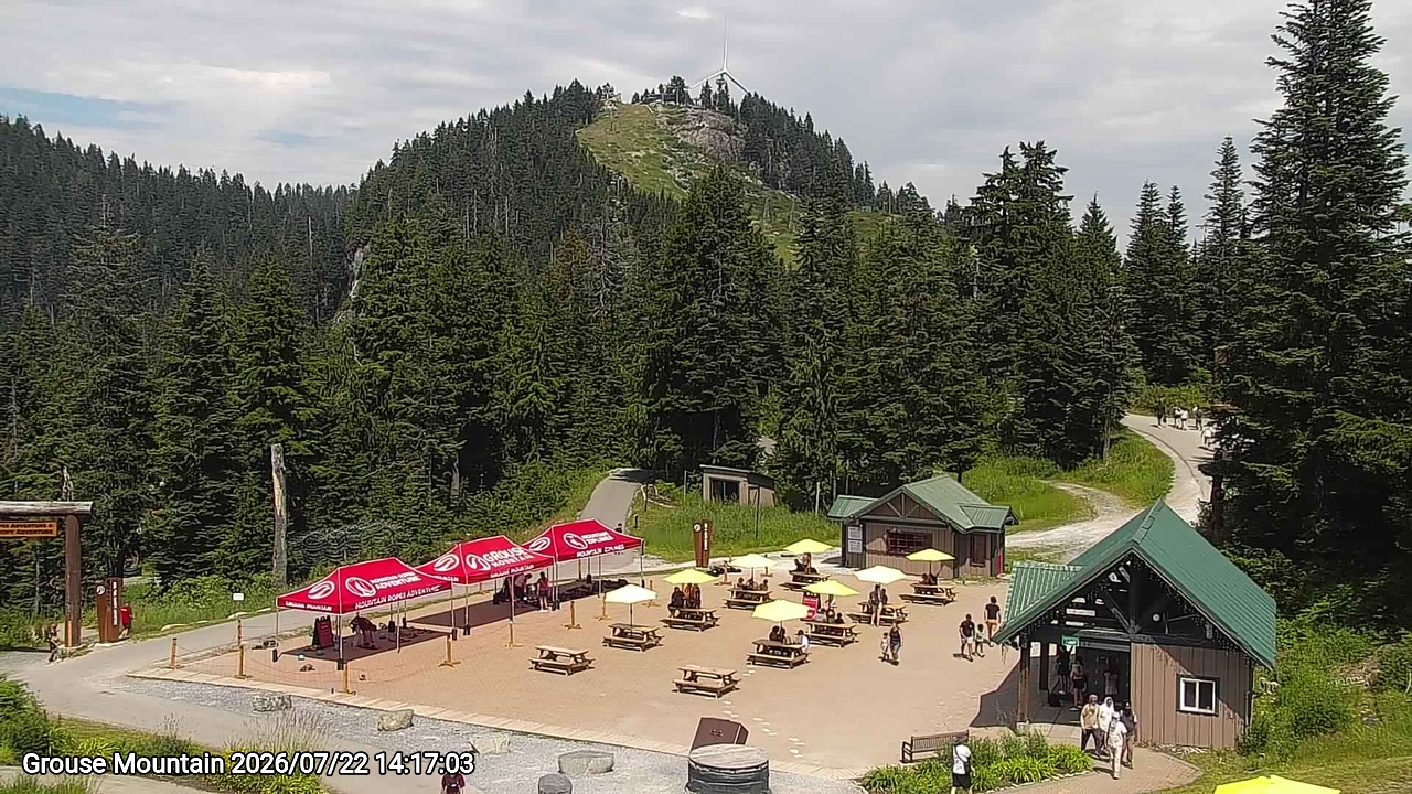 Webcam frame from Grouse Mountain on 2026/07/22