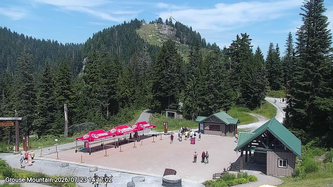 Webcam frame from Grouse Mountain on 2026/07/23
