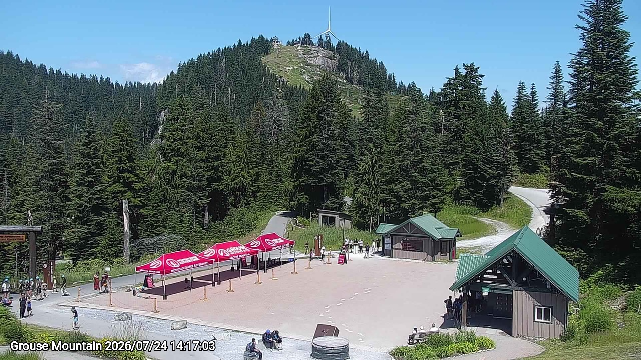 Webcam frame from Grouse Mountain on 2026/07/24