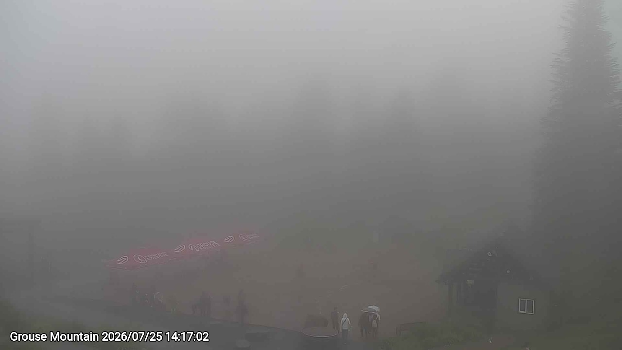 Webcam frame from Grouse Mountain on 2026/07/25