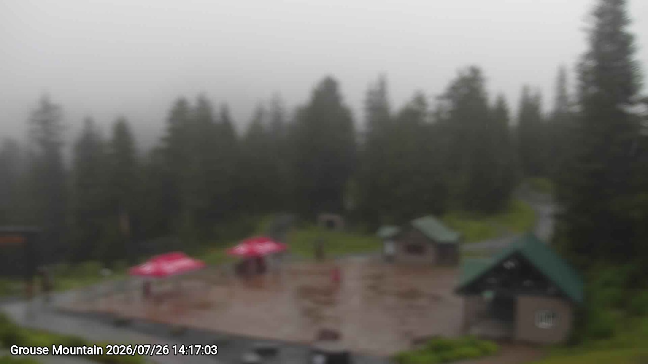 Webcam frame from Grouse Mountain on 2026/07/26
