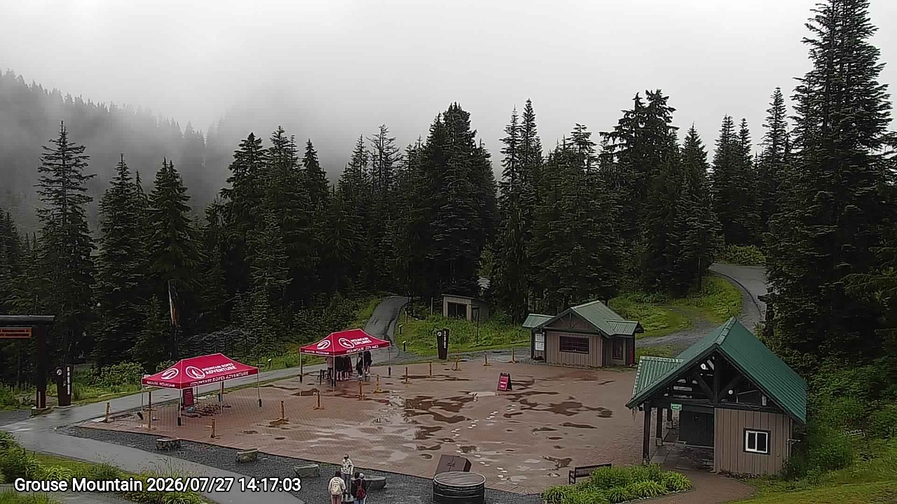 Webcam frame from Grouse Mountain on 2026/07/27
