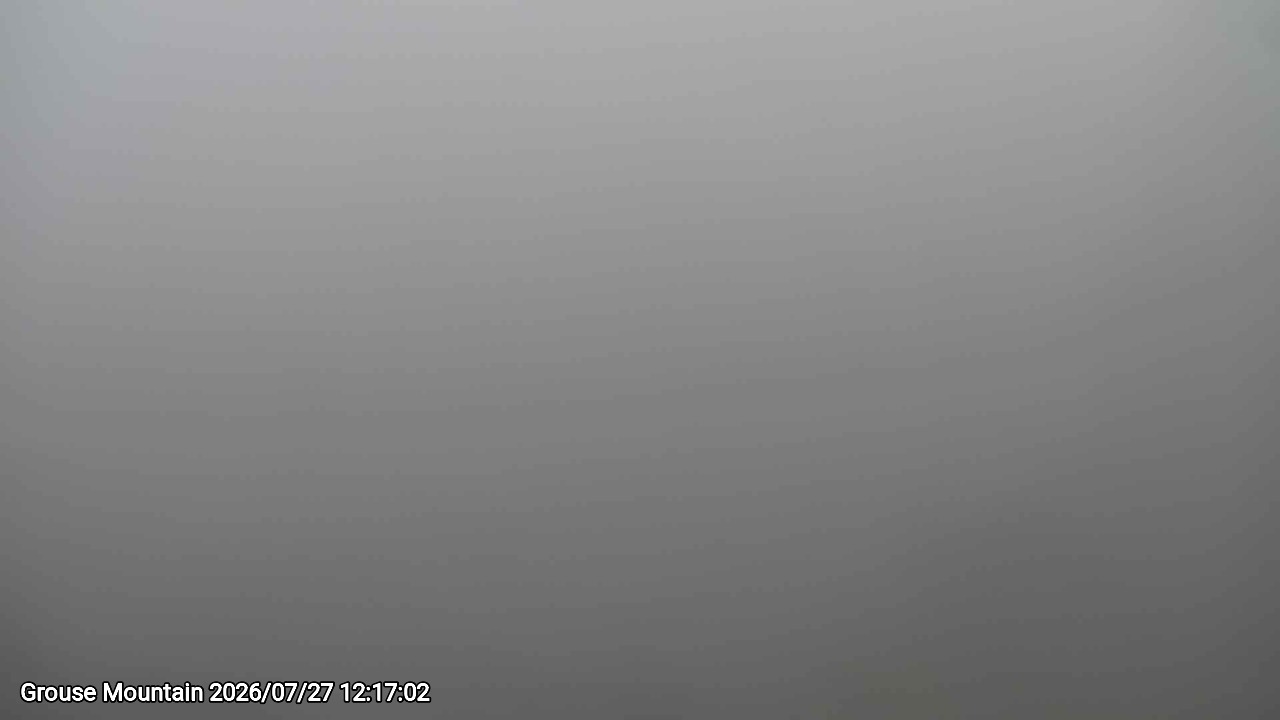 Webcam frame from Grouse Mountain at 2026/07/27 12:00