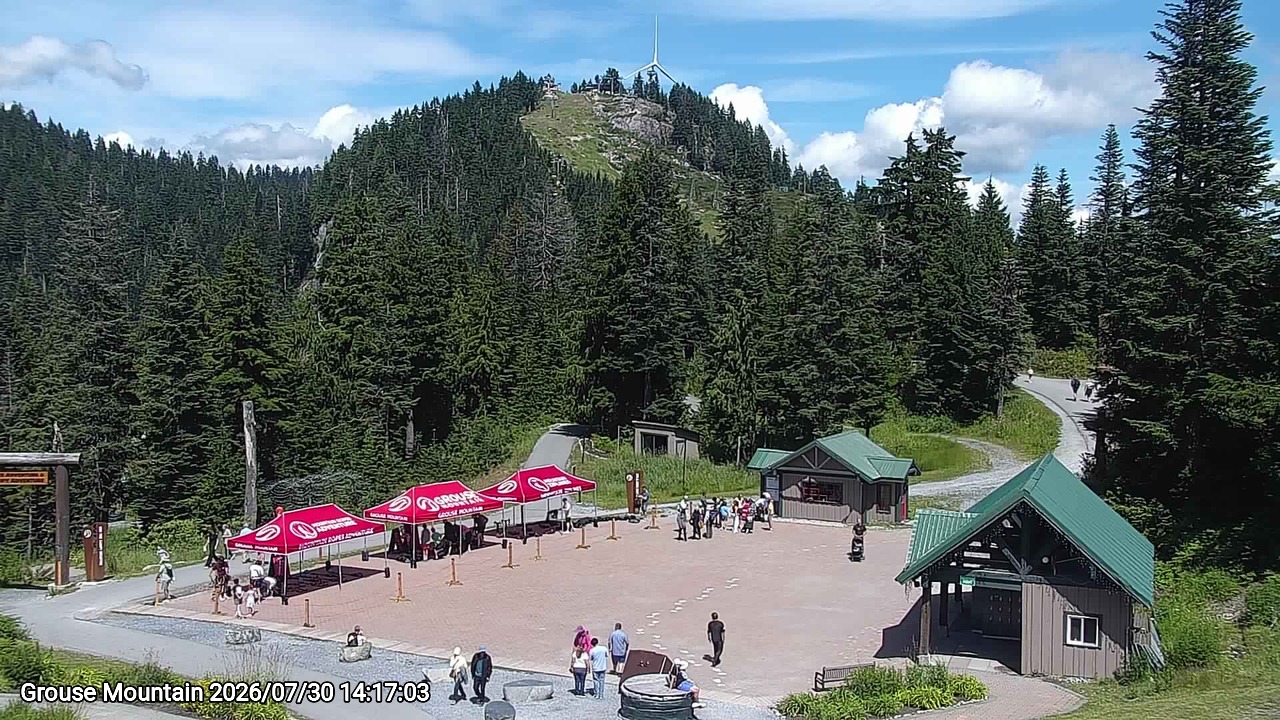 Webcam frame from Grouse Mountain on 2026/07/30