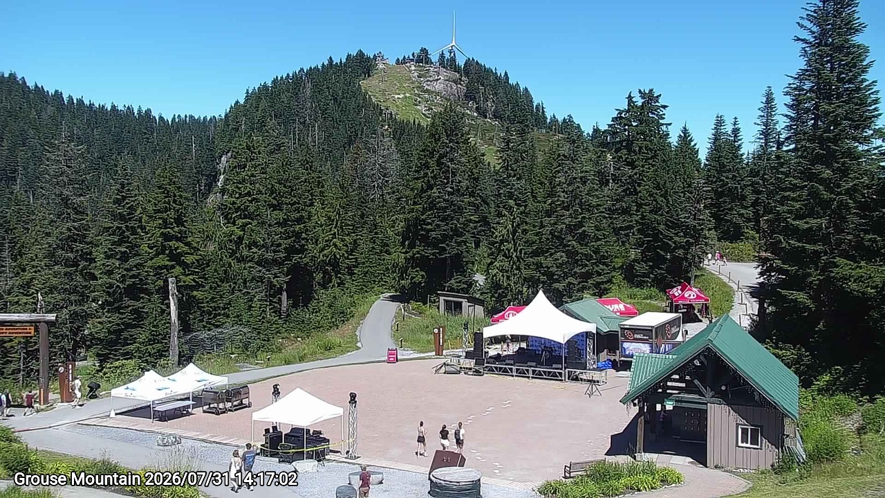 Webcam frame from Grouse Mountain on 2026/07/31